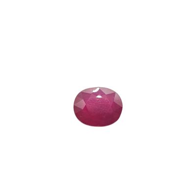 raspberry pink oval cabocht, 8x8 mm