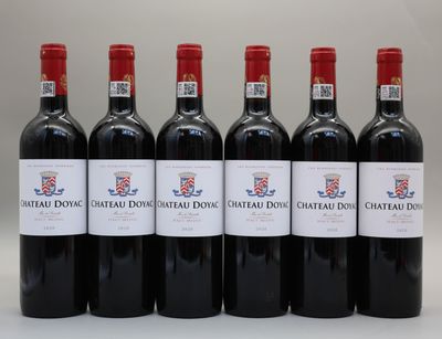 six bouteilles de Château Douaat d'Ordet d'Ordet d'Ordet d'Ordet d'Ordet
