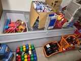 a refrigerator filled with assorted items in a room