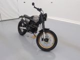 a motorcycle that is parked in a room