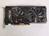 a close up of a video card with two fans on it