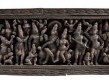 an image of a sculpture of a group of people on a white background