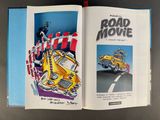 a book with a picture of a yellow car on it