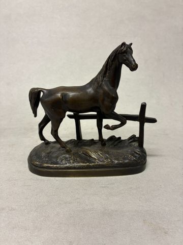 Prosper LECOURTIER (1851-1924) d'après. Cheval, épreuve en bronze