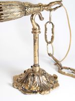 Lustre cage à quatre feux de lumière en bronze ciselé et dor… (photo 4)