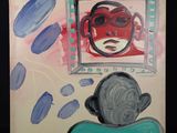 un tableau représentant une personne qui se regarde dans un miroir