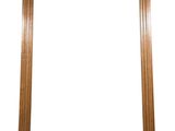 a wooden picture frame on a white background with a clipping for a picture