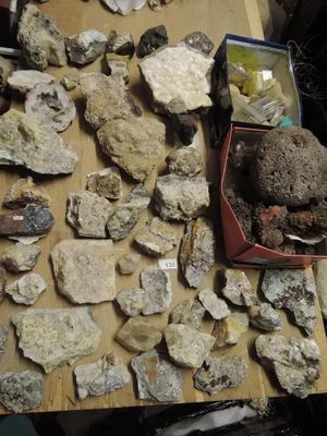 130.49 - Lot Roches ET Mineraux + Lot Mienraux Maxonchamps (…