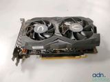 a close up of a video card with two fans on it