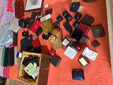 a pile of assorted items sitting on a table