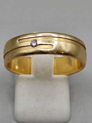 Bague OR et diamant, doigt 60, poids brut 7. - Photo 1