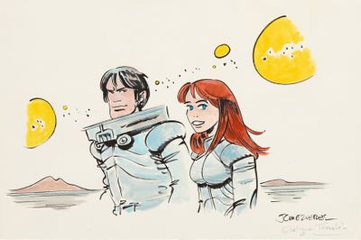 Jean-Claude Mézières (1938-2022) et Evelyne Tranlé (née en 1…