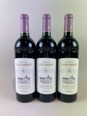 3 btls Château Lascombes 2013 - Margaux (TVA récupérable)