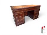 an image of a wooden desk with drawers and drawers