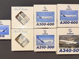 four boxes of air france airliner a380 - 300 and a340 - 300