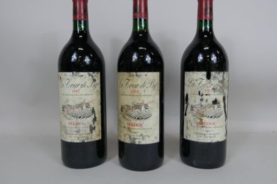 3 Magnums Château La Tour de By Médoc 1991.