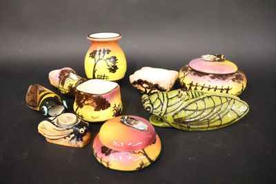 Lot de céramique à décor provençal et de cigales En l'état