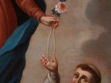 an image of a painting of a man holding a rosary in his hand