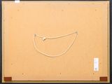 an image of a painting of a smiling face on a piece of cardboard
