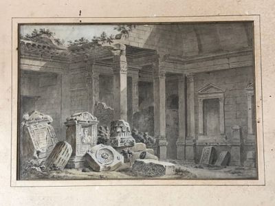a picture of a drawing of a room with furniture
