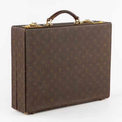 Porte-documents Louis Vuitton en toile Monogram avec finitions dorées