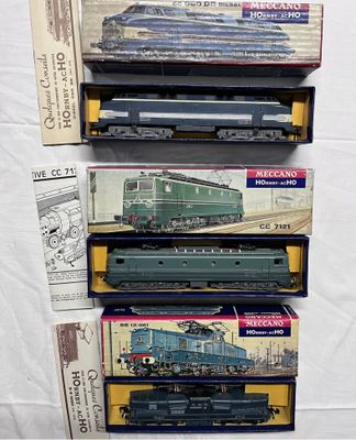 HORNBY – Lot de 3 locomotives en boites d ‘origines dont CC 060 Réf 63 - Photo 1