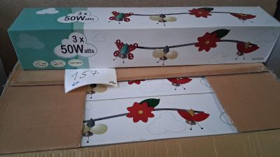 Lot de 6 réglettes Lunair, motif papillon, 3x50W, GU10, arti…
