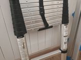a ladder that is leaning against the wall