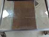 a tray that is sitting on top of a glass table