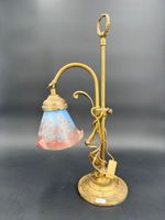 Petite lampe de bureau, tulipe en verre bonbon (photo 2)
