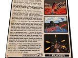 the back cover of a video game with a picture of a man on a motorcycle