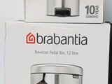 two boxes of brabantia coffee maker sitting on top of each other