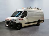 a white van that is parked in a room
