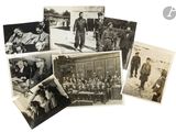 several old black and white photos of men in military uniforms
