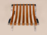 a chair that is made out of wood and metal