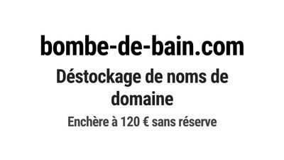 Nom de domaine bombe-de-bain.com.