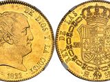 an image of a gold sovereign coin with a crown on it