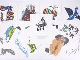 many different pictures of animals and birds on this page