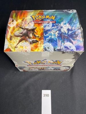 the box contains a very large amount of cards and a small amount of coins
