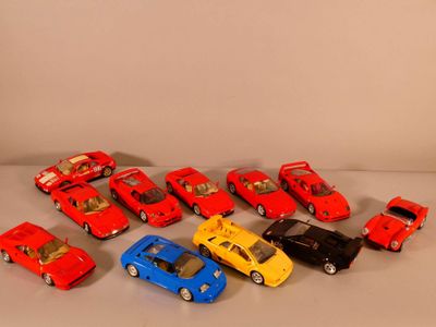 Ferrari (x9), Lamborghini (x1) et Bugatti (x1). - Photo 1