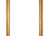 an old gold frame with a white background