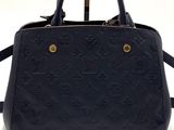 louis vu vu monograme leather handbag with shoulder strap