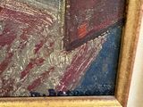 a picture of a painting on the wall of a room