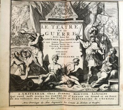 un vieux livre sur la couverture duquel figure un homme à cheval, entouré d'autres personnes