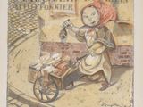 tableau représentant une femme poussant un landau