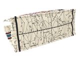 an image of a pencil case with a map on it