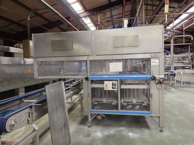 Papietteuse / dépose de barquettes fabriquée par ACM en 2016…
