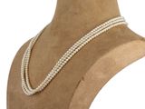 a close up of a mannequin with a necklace on it