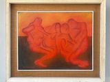 an image of a painting of two people sitting on a couch