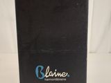 the box is black and has a blue logo on it